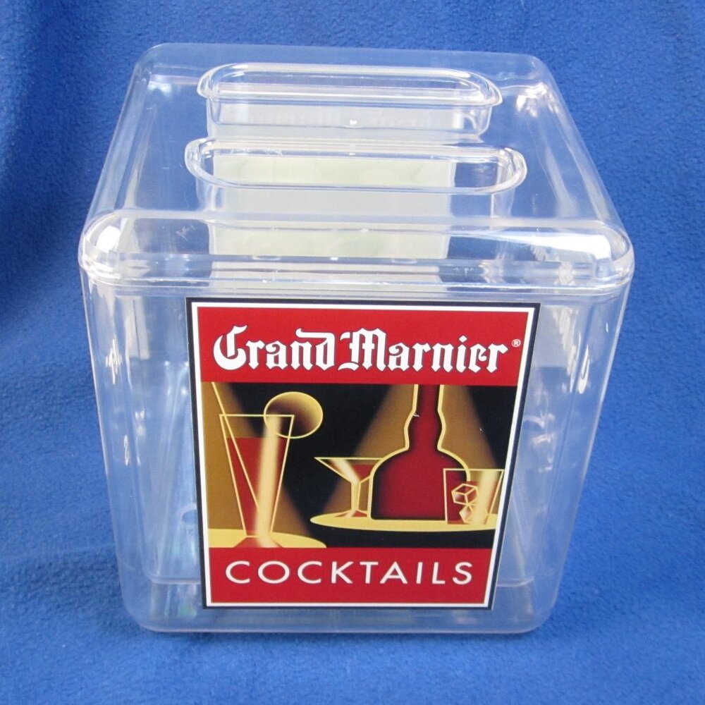 Grand Marnier Promo Clear Acrylic Plastic Ice Bucket - Used